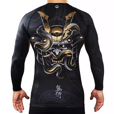 GroundGame ONI SAMURAI RASHGUARD longsleeve -BLACK